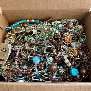 Bohemian Turquoise and Brown Wearable Jewelry Lot
